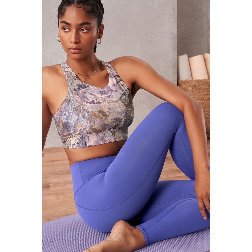 Fabletics No-Bounce Sports Bra 2X Orchid Moonrock High Impact Racerback